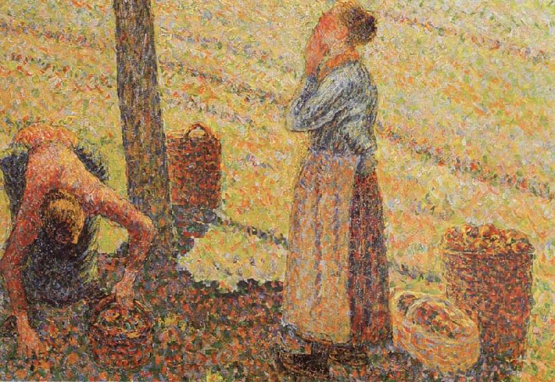 Camille Pissarro Detail of Pick  Apples oil painting picture
